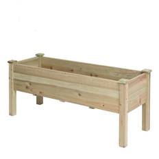 Raised Garden Beds LuxenHome Raised Bed 47.24x47.24x20.1"
