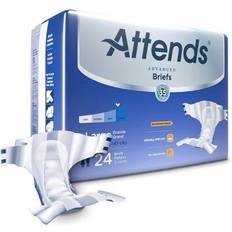 Attends Advanced Adult Incontinence Brief L Heavy Absorbency Contoured DDC30 Severe 24 Ct