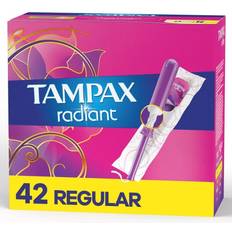 Tampax Radiant Regular Fragrance Free 42-pack