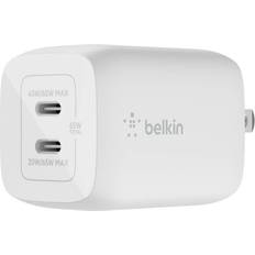 Cell Phone Chargers - Chargers Batteries & Chargers Belkin 2-Port 65W USB-C Power Delivery Wall Charger