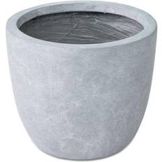 Kante Pots & Planters Kante 12 Slate Gray Concrete Round Modern