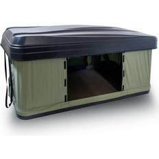 Trustmade Nomad Black Hard Shell and Green Fabric 2-Person Car Rooftop Tent