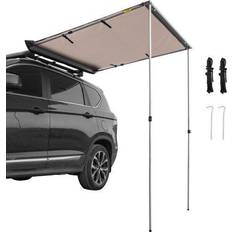 Vevor Camping Vevor Car Awning Car Tent Retractable Waterproof SUV Rooftop Khaki 8.2'x6.5'