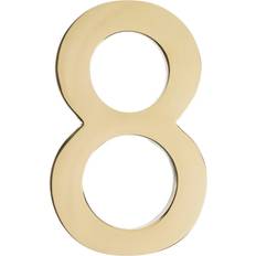 Facade Numbers Architectural Mailboxes 3582-8 4 Brass House Number
