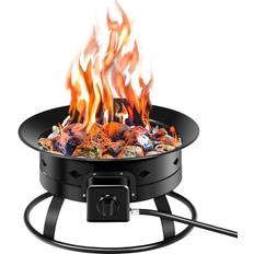 Costway Fire Pits & Fire Baskets Costway 19 W 12 H Outdoor Iron Black with Powder Coating Fire Pit