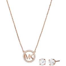 Einstellbar Größe Schmucksets Michael Kors Boxed Gifting Jewellery Set - Rose Gold/Transparent
