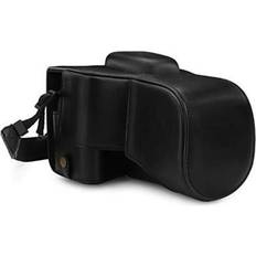 Camera Bags MegaGear Canon EOS Rebel T7 (18-55mm) 2000D (18-55mm) Ever Ready Leather Camera Case and Strap