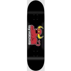 Decks Toy Machine Skateboard Deck Cat Monster (Sort) Sort/Rød/Gul 8.25"