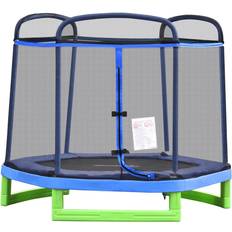 OutSunny 7' Spring Trampoline with Enclosure Net