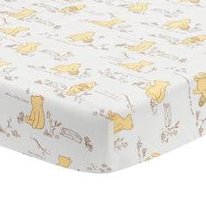 Lambs & Ivy Disney Baby Storytime Pooh 100% Cotton Fitted Crib Sheet