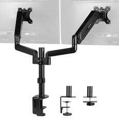 Dual Pneumatic Spring Arm Sit-Stand Desk Mount