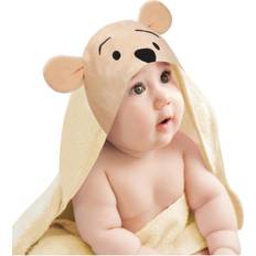 Lambs & Ivy Baby Towels Lambs & Ivy Disney Baby Winnie the Pooh Tan Cotton Hooded Baby Bath Towel