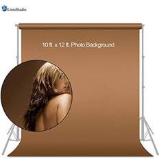 Photo Backgrounds limostudio photo backdrops 10x12' brown muslin photo video backdrop background, agg179