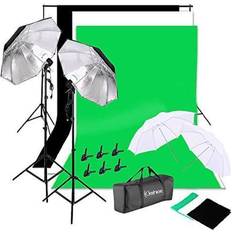 Light & Background Stands Kshioe background support system with 4 Reflector Umbrellas 2mx3m