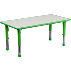 Flash Furniture Tables Flash Furniture Plastic Height Adjustable Activity Table