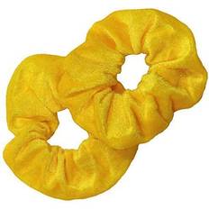 Yellow Scrunchies for Woman Premium Velvet Hair Accessories Srunchy Ties Elastic Ouchless Scrunchie