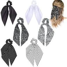 Hair Scarf Scrunchie Ties Black Ribbon Ties Fashion