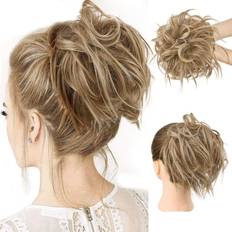 HMD Tousled Updo Messy Bun Hairpiece Hair Extension Ponytail with Elastic Band