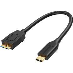 Cable Matters USB C to Micro USB 3.0 Cable (USB C to Micro B 3.0, USB C  Hard Drive Cable) in Black 3.3 Feet
