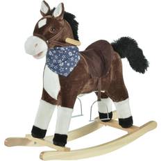 Classic Toys Indoor Rocker Animal Horse Kids Chair Toy for 3-6 Years, Brown