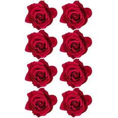 Rot Haarspangen 8 Pieces Rose Flower Hairpin Hair Clip Flower Pin up Flower Brooch