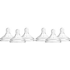 Dr. Brown s Options Wide-Neck Baby Bottle Nipple Level 1 Slow Flow 6pk 0m
