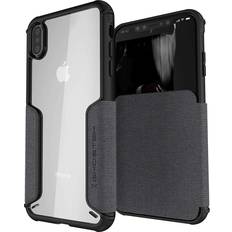 Ghostek Mobile Phone Accessories Ghostek Exec 3 Leather Flip Wallet Case for iPhone XS Max, Gray