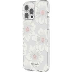 Kate Spade Mobile Phone Cases Kate Spade Protective Hardshell Case Hollyhock Floral for iPhone 13 Pro Max/12 Pro Max Cases