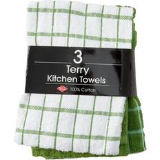 Ritz Hook and Hang Woven Kitchen Towel, Set of 2 - Black