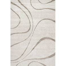 Polypropylene Carpets & Rugs Nuloom Carolyn Contemporary Curves Beige 63x90"