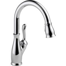 Faucets Delta Leland 9178-DST Single Handle Pull-Down Kitchen Faucet with ShieldSpray Gray