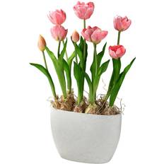 National Tree Company Pink Tulip Flowers Artificial Plant