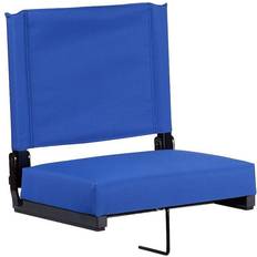 Flash Furniture Camping Chairs Flash Furniture Grandstand Outdoor Folding Stadium Chair, Blue