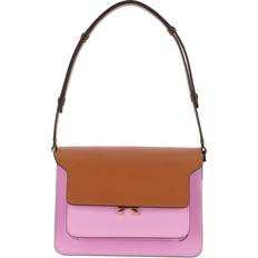 Marni colour-block Trunk crossbody bag women Cotton/Leather/Brass One Size Pink