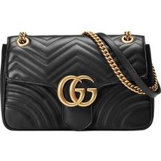 Black Crossbody Bags Gucci GG Marmont Medium shoulder Bag - Black