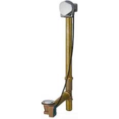Geberit Valves Geberit 151.468.21.1 Bathtub Drain with Turn Control Handle Actuation and Cascading Tub Filler Inlet in Bright Chrome Plated