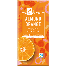 Appelsin Sjokolade Ichoc Almond Orange EKO 80 25g