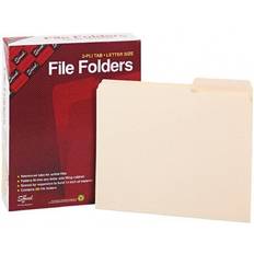 Binders & Folders Smead File Folders, Reinforced 2/5-Cut Position, Guide Letter