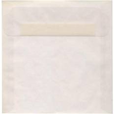 Jam Paper Shipping, Packing & Mailing Supplies Jam Paper Â 9.5 x 9.5 Square Translucent Vellum Invitation Envelopes, Clear, 25/Pack (2851357) Clear