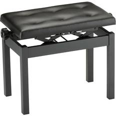 Musical Accessories Korg PC-770 Height-Adjustable Piano Bench (Black) PC770BK