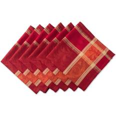 Cloth Napkins DII Imports Set of 6 Harvest Wheat Jacquard Cloth Napkin Multicolor (50.8x50.8)