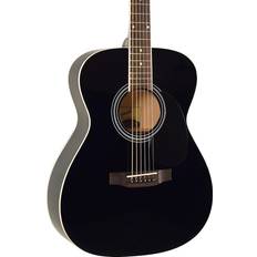 Black Acoustic Guitars Savannah SGO-12 OOO Acoustic Guitar Black