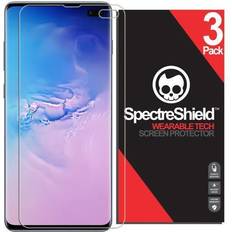 Screen Protectors [3-Pack] Spectre Shield Screen Protector for Samsung Galaxy S10 Plus Case Friendly Accessories Flexible Full Coverage Clear TPU Film