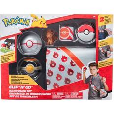 Pokemon clip n go Pokémon Clip N Go Bandolier Pokeball skråremstaske, 2 pokeballs og 1 Squirtle figur