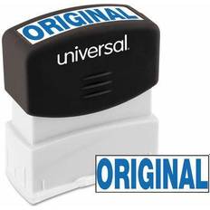 Blue Shipping, Packing & Mailing Supplies Universal Message Stamp, ORIGINAL, Pre-Inked One-Color, Blue