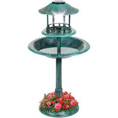 Garden Decorations Best Choice Products Solar Outdoor Bird Bath Pedestal Fountain Garden