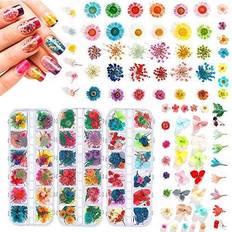 324PCS Dried Flowers Nail Art Nail Accessories Color Lovely Natural Nail