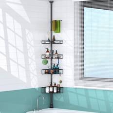 Kitsch Self Draining Shower Caddy with Shelves and Extra Strong