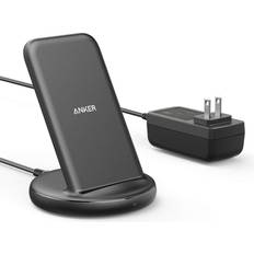 Anker Wireless Chargers Batteries & Chargers Anker Wireless Charger with Power Adapter, PowerWave II Stand, Qi-Certified 15W Max Fast Wireless Charging Stand for iPhone SE, 11, 11 Pro, Xs, Xs
