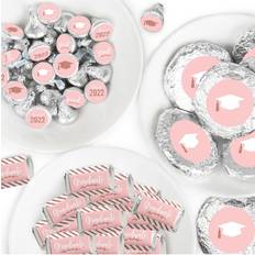 Big Dot of Happiness Rose Gold Grad 2022 Graduation Party Candy Favor Sticker Kit 304 Pieces